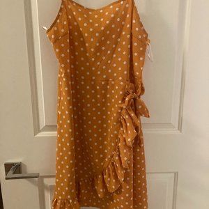 Yellow polka dot dress